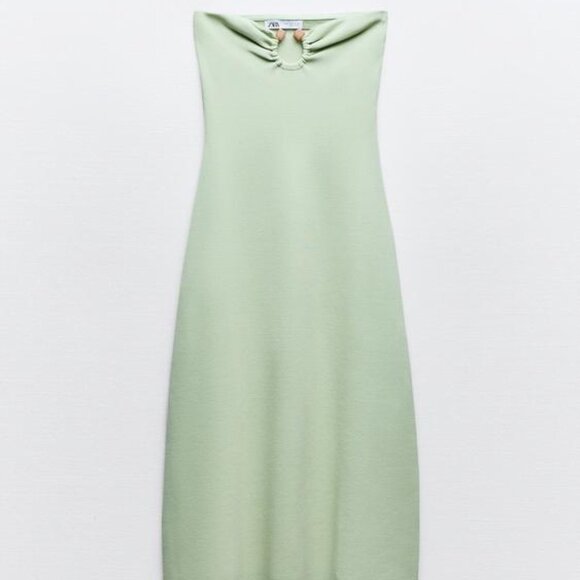 ZARA KNIT BANDEAU DRESS - Picture 3 of 6